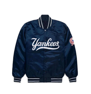 Chaqueta Bomber de Invierno Unisex Premium de Alta Calidad Personalizada, Chaqueta de Satén con Bordado de Logotipo Personalizado en la Parte Delantera, Cuello Camisero, Estilo Urbano - Product Image 2