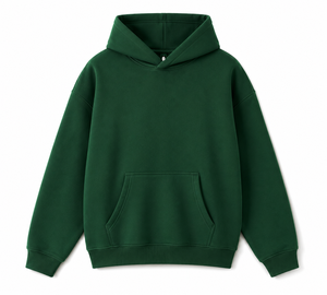 Custom Heavyweight Cotton Hoodie Regular Fit Pullover Sweatshirt Solid Color <b>Long</b> <b>Sleeve</b> Winter Hooded <b>Top</b> - Product Image 2