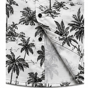 Camisa de Oficina Estampada y Elegante para Hombre, Camisa de Tela Suave con Material Transpirable y Diseño Moderno y Elegante - Product Image 5