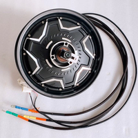 Kit moteur de moyeu arrière sans balais pour moto électrique et vélo électrique, 12x3.5J 12 pouces QS 72V 5000W 45H, axe de 18mm, frein à disque, avec contrôleur 72680