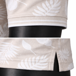Camiseta Polo Personalizada con Estampado Completo, Diseño de Hojas Tropicales para Hombre, Polo de Verano para Resort, Fabricante OEM ODM de Marca Privada - Product Image 5