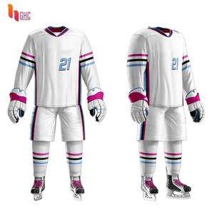 Maglia da Hockey su prato da uomo di alta qualità 100% poliestere traspirante set a squadre sublimazione Hockey su ghiaccio uniforme - Product Image 1