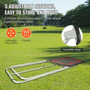Rete da allenamento pieghevole 3x4 piedi per giardino, rimbalzista per lacrosse, pallavolo, baseball, attrezzatura per allenamento con rimbalzo e lancio - Product Image 4