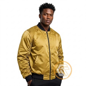 TRÉAUX GÉNÉRAUX GÉNÉTIQUES Alpha |   Blouson universitaire matelassé brodé en satin Phi pour homme, col montant respirant, haute qualité, collection automne - Product Image 4