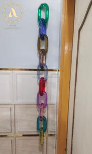 Customized Modern Acrylic Chain Wall Accents Handmade Modern <b>Ornamental</b> Resin Hanging for Home Decor Diwali Festival Ready - Product Image 4