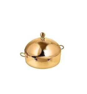 Casserole isotherme en acier inoxydable faite à la main, boîte à chapati, récipient avec couvercle, compatible lave-vaisselle, grande capacité - Product Image 3
