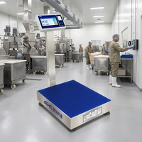 SOHE SOHE-Y7A Nueva Báscula Inteligente con Plataforma para Control de Tiempo y Capacidad de 0-800 kg para Procesamiento Industrial, Agrícola y de Alimentos