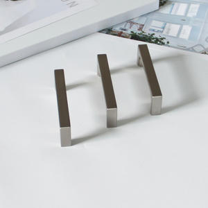 Tiradores de Gabinete Rectangulares Modernos de Aleación de Zinc, Acabado Níquel Cepillado, Disponibles para Fabricación OEM, para Muebles de Cocina y Baño - Product Image 2