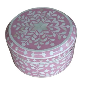 Boîte décorative et incrustation d'os Boîte à bijoux Boîte de rangement Prix abordable Incrustation de nacre de haute qualité - Product Image 2