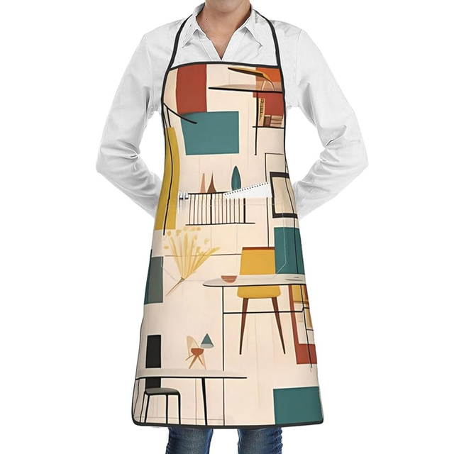 Professional Durable Polyester/Cotton Cooking Apron with Custom Logo for Chefs Baristas Bakers and Catering Businesses