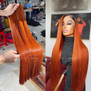 Extensiones de cabello humano virgen recto Orange Mirror Bone, textura saludable fuerte de larga duración, envío rápido, cabello brasileño - Product Image 2