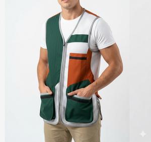 Gilet de tir en maille polyester léger et respirant personnalisé pour hommes, gilet de chasse professionnel avec logo personnalisé - Product Image 6