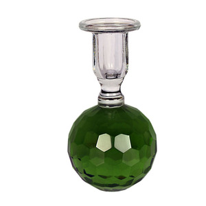 Élégant porte-bougie en verre avec socle pour mariage et décoration intérieure - Product Image 1