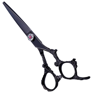 Ciseaux de coiffure professionnels de 6,0 pouces, lame en acier inoxydable, manche en forme de dragon, ciseaux de barbier OEM - Product Image 1