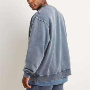 Sudaderas Personalizadas para Hombre con Cuello Redondo y Lavado Ácido, Estilo Urbano, Hombros Caídos, Corte Holgado - Product Image 2