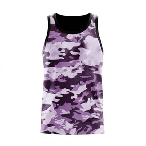 Débardeur formel bleu uni pour femme, col rond, séchage rapide, respirant, écologique, longueur standard, en polyester tricoté, avec logo frontal - Product Image 4