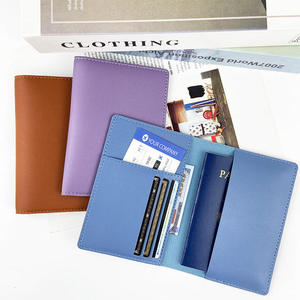 Genuine Luxury Quality PU Leather Customized RFID Protect Passport Cover & <b>Holder</b> Travel Wallet with Sim TF Card Slot - Product Image 5