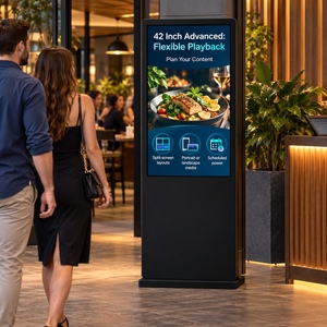 Pantalla Comercial de 42 Pulgadas con Soporte de Pie, Tablero de Menú, Pantalla LCD, Señalización Digital, Kiosco Publicitario, Android, Windows, WiFi, OEM - Product Image 3