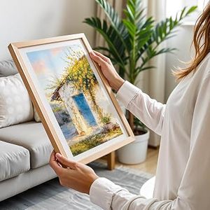 Solid Wood Vintage Handmade Vertical Rectangular <b>Photo</b> <b>Frame</b> <b>for</b> <b>Wall</b> and Tabletop Decor - Product Image 3