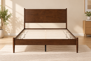 Premium Quality Mid Century Flat Panel Headboard <b>Bed</b> <b>With</b> Mid Century Platform <b>Bed</b> And Underbed Clearance <b>Bed</b> For Home for for a - Product Image 1