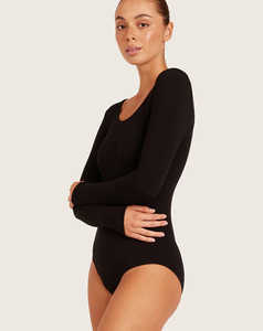 Women's Low Waist V-neck Sleeveless <b>Bodysuit</b> Casual Yoga Jumpsuit Breathable Spandex Polyester Full Length - Product Image 3