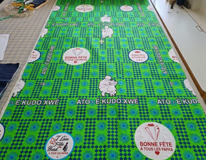 ผ้าพิมพ์ลายแอฟริกันแบบแว็กซ์จากไนจีเรีย สำหรับงานตัดเย็บแฟชั่น ชุดงานอีเว้นท์ ชุดยูนิฟอร์มโบสถ์ ของตกแต่งบ้าน รับผลิตแบบ OEM ODM - Product Image 5