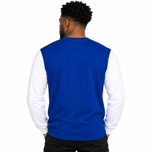 Camisa de Manga Larga con Contraste Phi Beta Sigma, Diseño con Letras Griegas en el Pecho, Cuello Redondo y Puños Acanalados para Miembros de la Fraternidad - Product Image 2