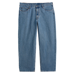 กางเกงยีนส์ทรงหลวมสำหรับผู้หญิงสีพื้นสไตล์สตรีทกางเกงขายาวสไตล์ใหม่ล่าสุด - Product Image 1