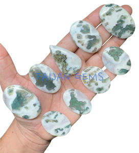 Natural <b>Tree</b> Agate Cabochon Polished All-Size <b>Crystal</b> Gemstone for Jewelry Pendant Making Loose Gemstones - Product Image 1