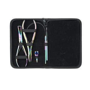 Kit Completo de Herramientas para Extensiones de Cabello con Pinza de Crimpado Plana, Pinza para Remover Microperlas, Herramienta para Hacer Bucles en el Cabello, Pinzas Separadoras de Dedos - Product Image 5