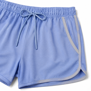 Conjunto de Dos Piezas de Verano para Mujer con Logotipo Personalizado, Top de Cuello Redondo y Pantalones Cortos, Ropa Deportiva Informal Transpirable WS-0500 A1.41 - Product Image 6