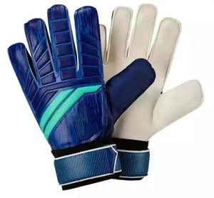 Unisex Full <b>Finger</b> PU Goalkeeper Gloves Non Slip Palm Adjustable Wrist <b>Strap</b> Breathable <b>Finger</b> Protection - Product Image 1