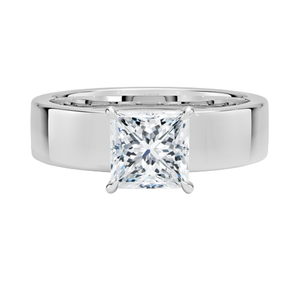 Classic White Silver <b>Crystal</b> <b>Ring</b> for Women Modern Wedding Engagement Anniversary Gift Jewelry - Product Image 2