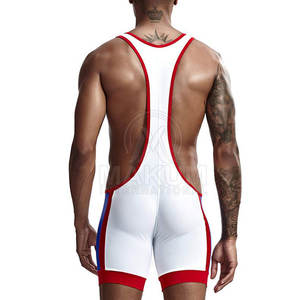 Conjunto de Uniforme de Lucha Libre Profesional para Hombre con Tela Transpirable y Elástica para Entrenamiento Intenso - Product Image 3