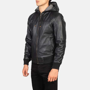 New Arrival RELEVO INDUSTRY <b>Men's</b> <b>Suede</b> Leather Quilted <b>Jacket</b> Eco-Friendly Embroidery Real Leather Windproof Winter Coat High - Product Image 2