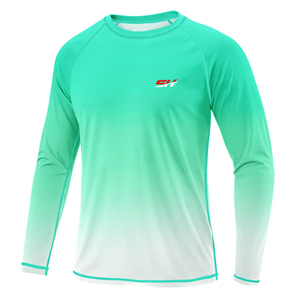 Camiseta de manga larga para hombre con protección UV, para surf, deportes acuáticos, natación y gimnasio. - Product Image 2