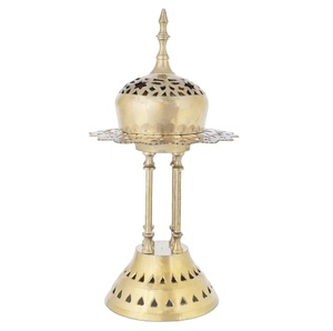 Traditional Brass Bakhoor Burner | Arabic Religious <b>Incense</b> Burner | Hand-made Eco-Friendly Decorative <b>Incense</b> <b>Holder</b> for Indian - Product Image 1