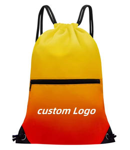 Sac à dos de sport personnalisé en polyester de qualité supérieure avec cordon de serrage, sac de sport recyclé, imperméable, avec logo promotionnel, sacs à cordon de serrage pour la remise en forme - Product Image 2