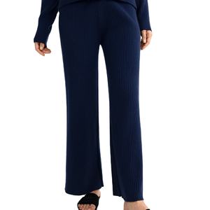 Ensemble deux pièces décontracté pour femme Printemps/Été Respirant 100% coton Tissu tricoté Longueur au-dessus du genou Col rond Imprimé uni Écologique - Product Image 4