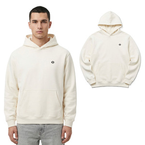 Sudaderas con Capucha de Felpa de Algodón Grueso para Hombre, Sudadera con Capucha Oversize para Hombre, Estilo Urbano Minimalista, Fabricación Personalizada en Blanco - Product Image 1