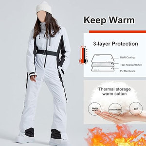 Women’s One-Piece Ski Suit Slim Fit Waterproof <b>Winter</b> <b>Overalls</b> Jumpsuit for Outdoor Snowboarding Skiing and <b>Winter</b> Sports - Product Image 6