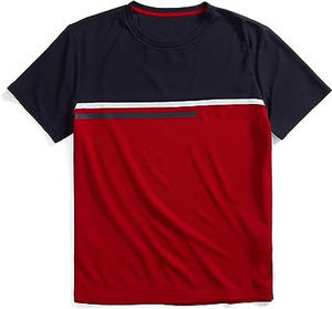 T-shirt sportif pour homme en polyester/coton de haute qualité, broderie personnalisée, manches courtes, col rond, coupe ample, respirant, écologique - Product Image 3