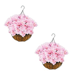 Pot de fleurs suspendu en métal avec design circulaire, style minimaliste, pour plantes d'intérieur et d'extérieur - Product Image 2