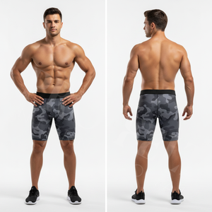 100% High Quality <b>Compression</b> <b>Shorts</b> Gym Fitness Running Tight Breathable Stretch Sports Polyester Underwear Workout <b>Short</b> - Product Image 2