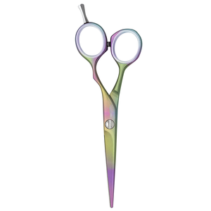 Tijeras de peluquería Ametrine quirúrgicas multicolor con revestimiento Remy, suaves, de 6 pulgadas, con soporte para dedos, al por mayor - Product Image 3