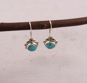 Wholesale Shree Jaipur <b>Silver</b> 925 Sterling <b>Silver</b> Bezel Set Crystal Drop <b>Earrings</b> Handmade Vintage Water Drop Engagement <b>Dangle</b> - Product Image 3