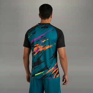Maillot de football personnalisé OEM de haute qualité, respirant, 100% polyester, manches courtes, design sublimé, maillot de football pour hommes - Product Image 2
