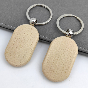 <span class=keywords><strong>Porte</strong></span>-clés en bois personnalisé fait main avec anneau, gravure laser, alliage de zinc, <span class=keywords><strong>porte</strong></span>-clés en bois vierge pour cadeaux DIY - Product Image 4