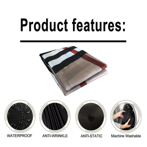 Cape de Coiffure Professionnelle pour Salon de Barbier, Imperméable en Polyester, Impression par Sublimation Personnalisée, Fermeture au Cou - Product Image 4