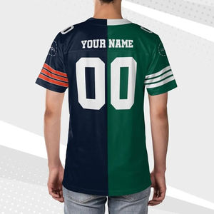 Camiseta de Fútbol con Logotipo Personalizado para Hombre, Estilo Vintage, Estampado Digital de Letras, Cuello en V, Estilo Urbano, Malla Transpirable de Secado Rápido - Product Image 2